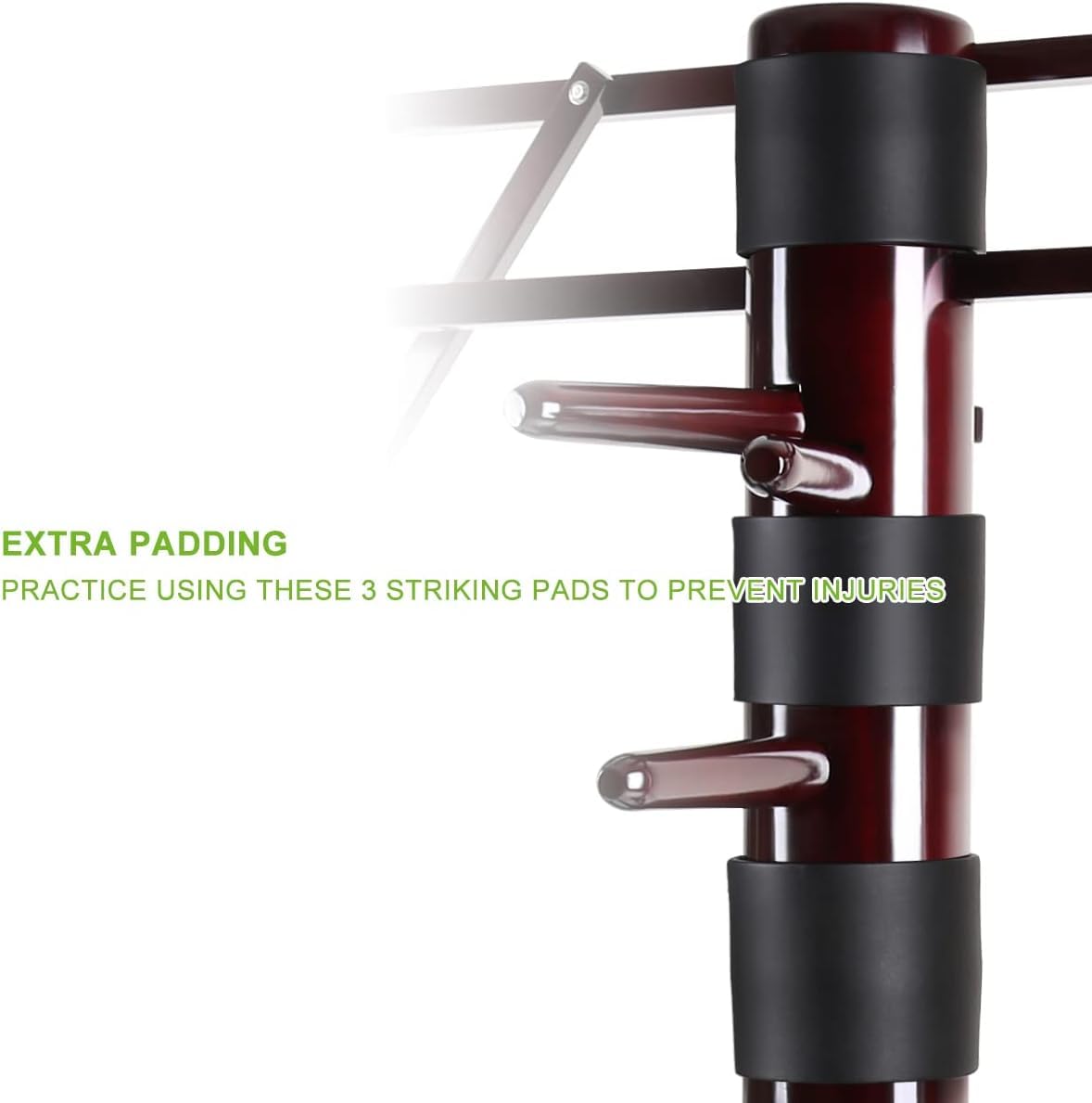 Amazon.co.jp: 木人 壁詠春拳杭装置、 木製のスプリングアームを備えた